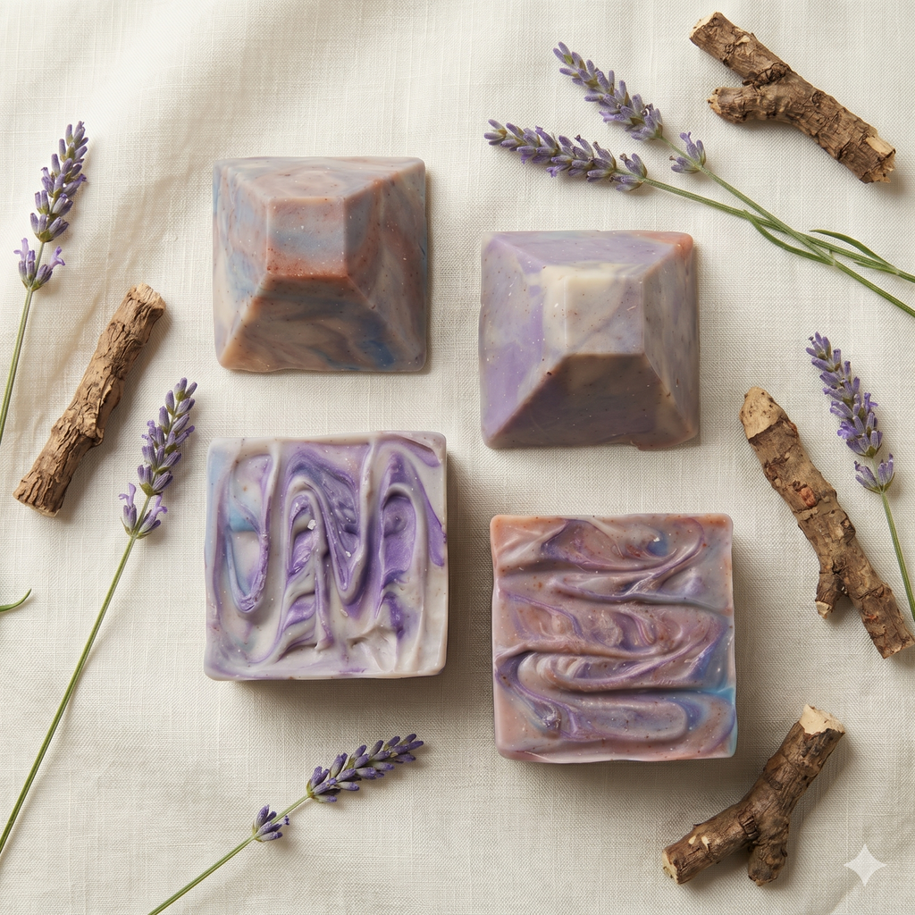 Nebula Swirl Soap - Patchouli & Lavender